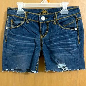 Almost famous cutoff Jean shorts size 5